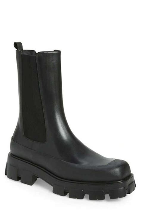 prada monolith chelsea|Prada monolith boots men's.